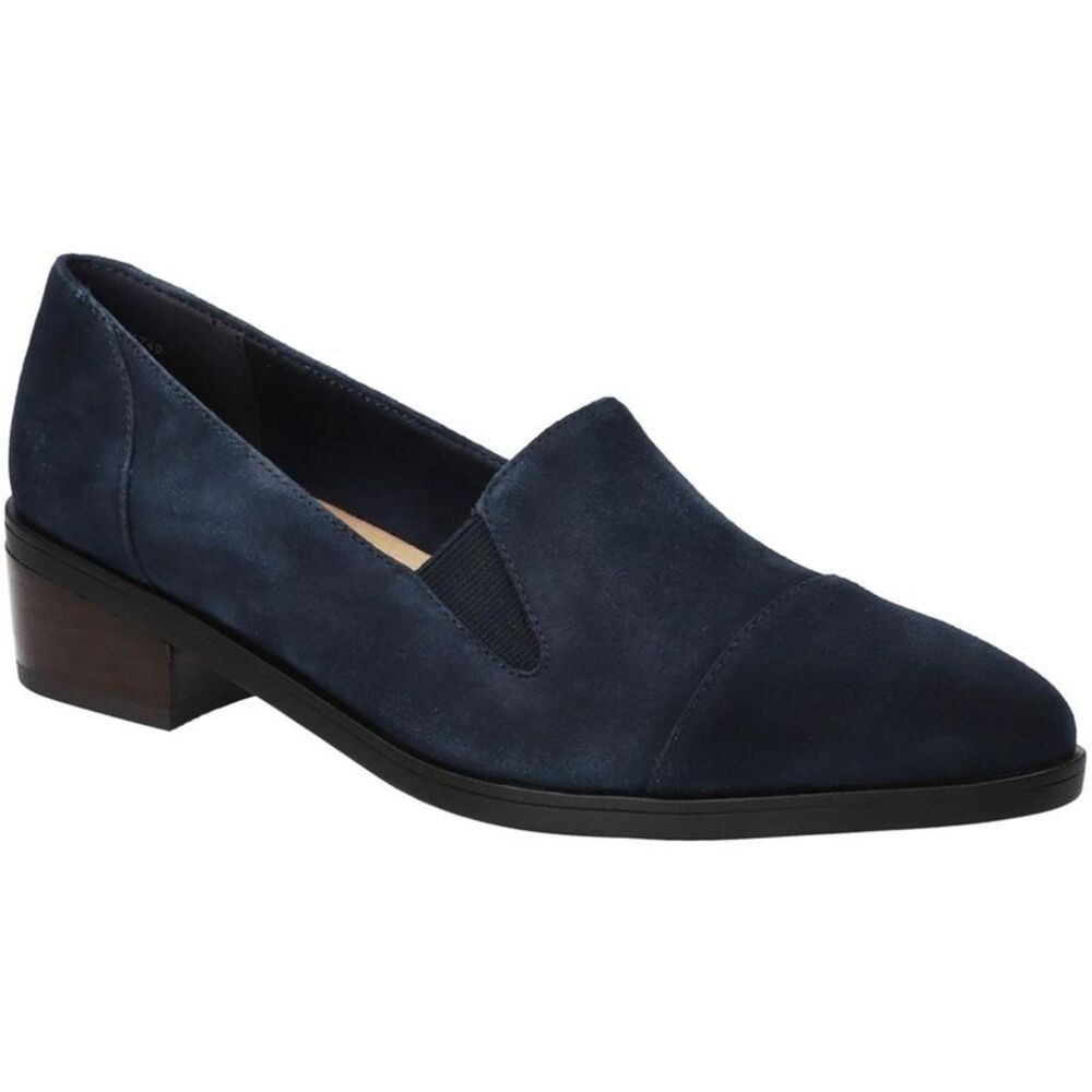 Bella Vita Womens Ohara Blue Flexible sole Slip On Suede Loafers Shoes NWT